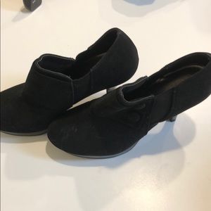 Black FIONI Suede Heels